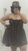Adult Female Costumes to Hire - Steampunk : Micayla Brown Corset & Skirt